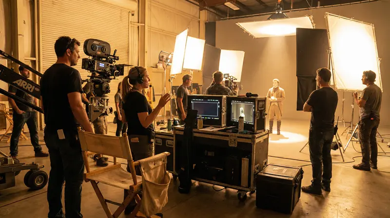 蜜芽国际化专业拍摄团队合作现场